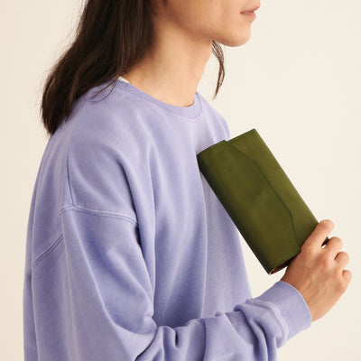 ＜アナック＞ ギャルソン型財布/ブラウン